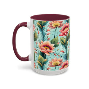 Mug - Colorful Mugs with Pastel Flowers for Modern Lifestyle - Dipaliz