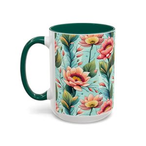 Mug - Colorful Mugs with Pastel Flowers for Modern Lifestyle - Dipaliz
