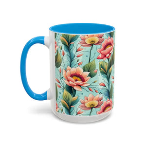 Mug - Colorful Mugs with Pastel Flowers for Modern Lifestyle - Dipaliz