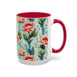 Mug - Colorful Mugs with Pastel Flowers for Modern Lifestyle - Dipaliz