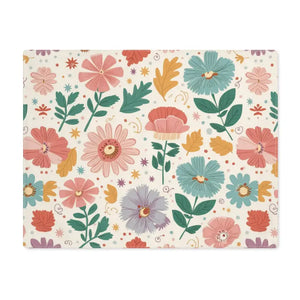Chic Pastel Flowers Placemats - Elegant Dining Decor - Dipaliz - 18’’ × 14’’