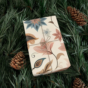 Pastel Flower Gift Wrap Paper - Premium Matte or Satin - Dipaliz - Wrapping