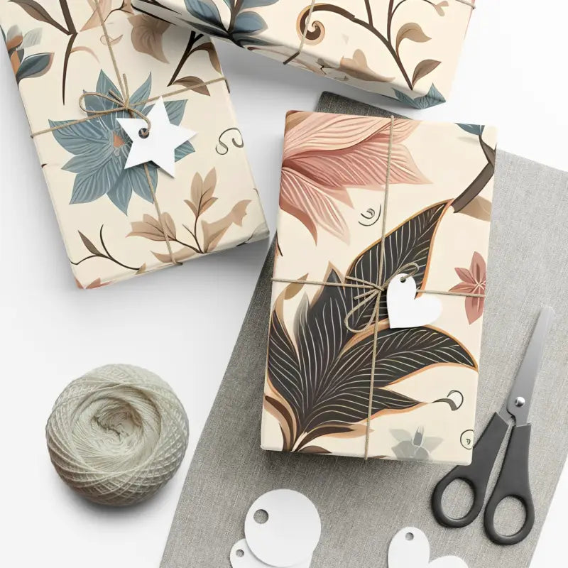 Unwrap Joy: Magical Pastel Flower Gift Wrap Paper Magic - Home Decor