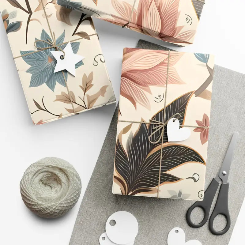 Unwrap Joy: Magical Pastel Flower Gift Wrap Paper Magic - Home Decor