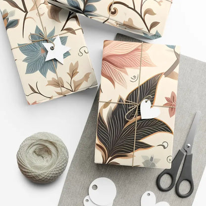 Unwrap Joy: Magical Pastel Flower Gift Wrap Paper Magic - Home Decor