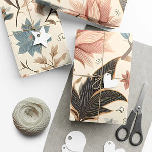 Pastel Flower Gift Wrap Paper - Premium Matte or Satin - Dipaliz - Wrapping