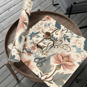 Pastel Flower Gift Wrap Paper - Premium Matte or Satin - Dipaliz - Wrapping