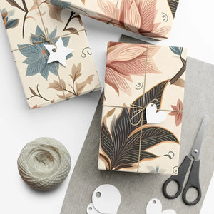 Pastel Flower Gift Wrap Paper - Premium Matte or Satin - Dipaliz - Wrapping