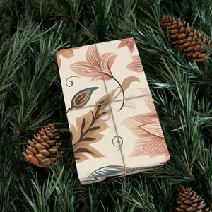 Pastel Flower Gift Wrap Paper - Premium Matte or Satin - Dipaliz - Wrapping