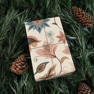Pastel Flower Gift Wrap Paper - Premium Matte or Satin - Dipaliz - Wrapping