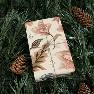 Pastel Flower Gift Wrap Paper - Premium Matte or Satin - Dipaliz - Wrapping