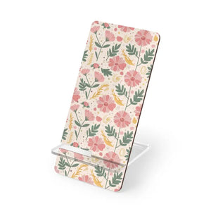 Pastel Flowers Mobile Display Stand - Chic Desk Decor - Dipaliz - 2.8’’ x 5.9’’ / Glossy - Phone Stands