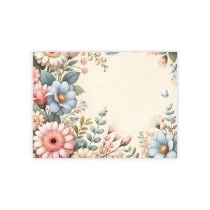 Paper Products - Pastel Flower Sticky Notes White Uncoated - Dipaliz 4’’ x 3’’