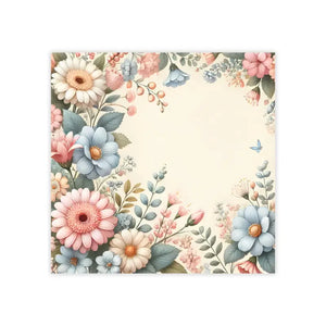 Paper Products - Pastel Flower Sticky Notes White Uncoated - Dipaliz