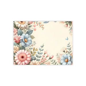 Paper Products - Pastel Flower Sticky Notes White Uncoated - Dipaliz 8’’ x 6’’