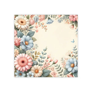 Pastel Flower Sticky Notes - White Uncoated Paper - Dipaliz