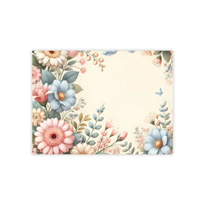 Pastel Flower Sticky Notes - White Uncoated Paper - Dipaliz