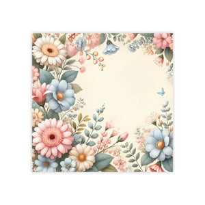 Pastel Flower Sticky Notes - White Uncoated Paper - Dipaliz