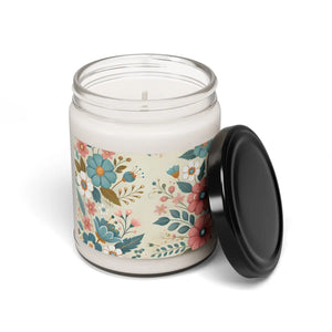 Pastel Floral Scented Soy Candle Aroma 9oz - Dipaliz - Candles