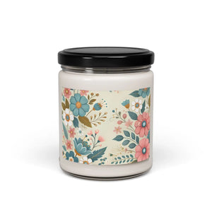 Pastel Floral Scented Soy Candle Aroma 9oz - Dipaliz - Candles