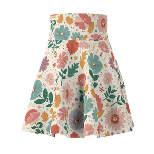 Pastel Flowers Skater Skirt - Style Effortlessly - Dipaliz - Skirts