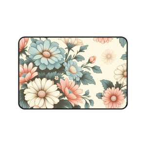Vibrant Pastel Flowers Neoprene Desk Mat - Dipaliz - Workstation & Cubicle Accessories