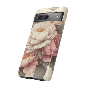 Pastel Large Flowers Phone Case - Tough Protection - Dipaliz - Mobile Cases