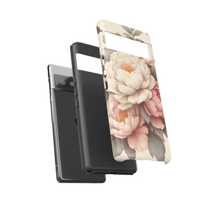 Pastel Large Flowers Phone Case - Tough Protection - Dipaliz - Mobile Cases