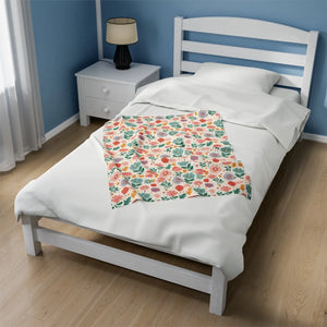 Pastel Flower Bliss Blanket – Cozy Bedding - Dipaliz - Blankets
