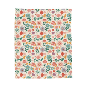 Pastel Flower Bliss Blanket – Cozy Bedding - Dipaliz - Blankets