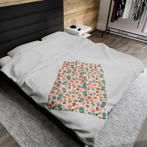 Pastel Flower Bliss Blanket – Cozy Bedding - Dipaliz - Blankets