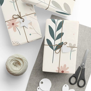 Stunning Pastel Flower Wrapping Papers - Gift Wrap - Dipaliz - 30’’ x 180’’ / Glossy - Paper Products