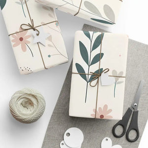 Stunning Pastel Flower Wrapping Papers - Gift Style - Dipaliz - 30’’ x 180’’ / Glossy - Paper