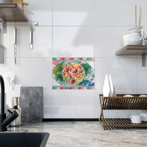 DipaliZ pastel fruits ceramic photo tile
