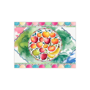 Ceramic Photo Tile – Pastel Fruits Wall Decor - Dipaliz - Tiles
