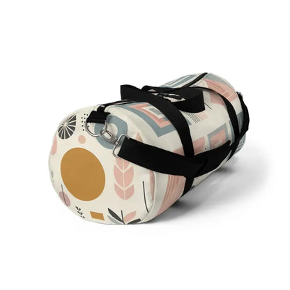 Turn Heads with our Pastel Geometric Pattern Duffel Bag - Small Bags