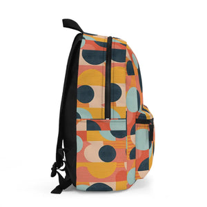 Bold Pastel Geometric Roomy Backpack - Travel - Dipaliz - Backpacks