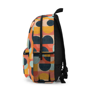 Bold Pastel Geometric Roomy Backpack - Travel - Dipaliz - Backpacks