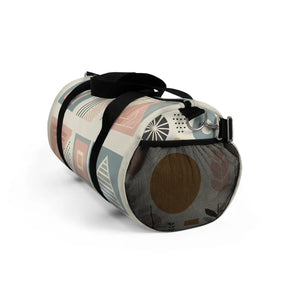 Geometric Pattern Duffel - Pastel Polyester Oxford - Dipaliz - Bags