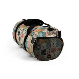 Bags - Geometric Duffel Bag - Pastel Pattern Lightweight Travel - Dipaliz Small