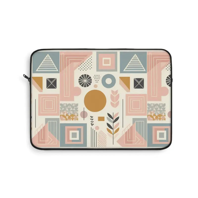 Upgrade your Style with a Pastel Geometric Laptop Sleeve