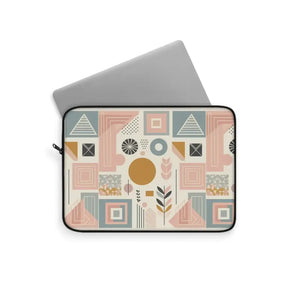 Laptop Sleeve - Stylish Pastel Geometric Pattern by Dipaliz