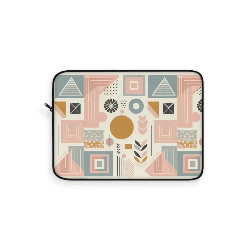 Upgrade your Style with a Pastel Geometric Laptop Sleeve