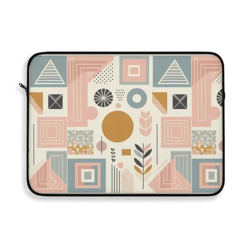 Upgrade your Style with a Pastel Geometric Laptop Sleeve