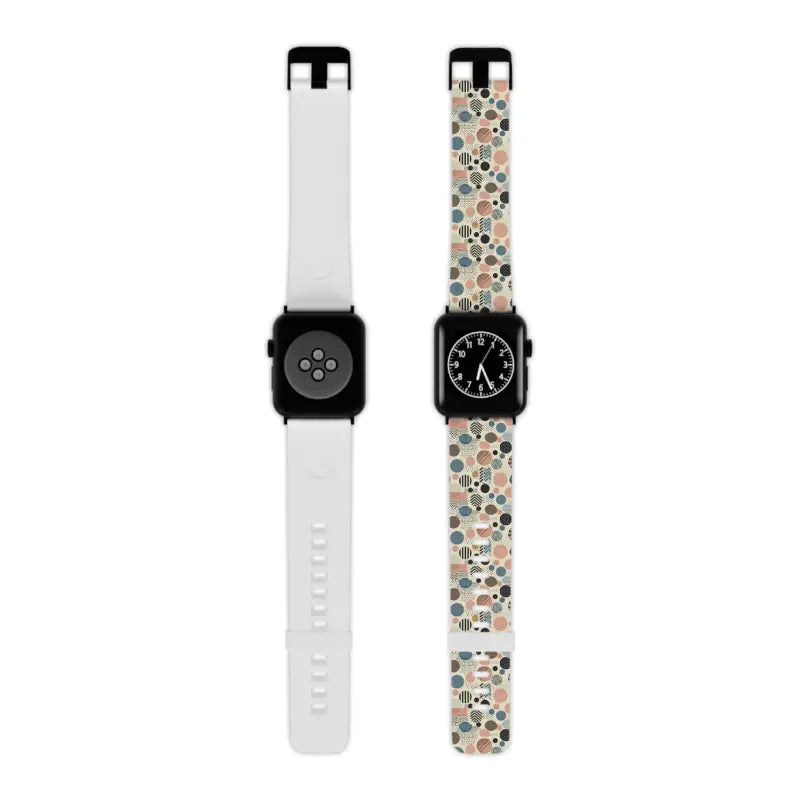 Upgrade your Style with Pastel Geometric Watch Band for Apple - 8’’ × 0.75’’ / 38 - 40 Mm / Black Accessories