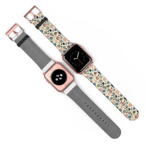 Watch Band - Pastel Geometrical Pattern Faux Leather - Dipaliz - Bands
