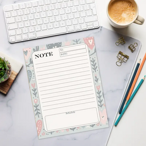 Pastel Hearts Daily Planner Notepad - Vibrant Artistic Style - Dipaliz - Notepads