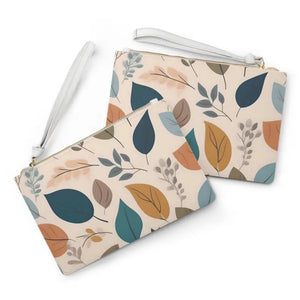Trendy Pastel Leaf Clutch Bag - Statement Fashion Accessory - Dipaliz - one Size - Bags