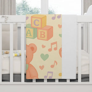 Pastel Nursery Baby Blanket – Soft Fleece - Dipaliz - Blankets