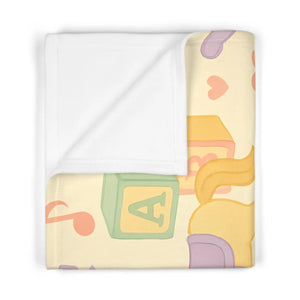 Pastel Nursery Baby Blanket – Soft Fleece - Dipaliz - Blankets